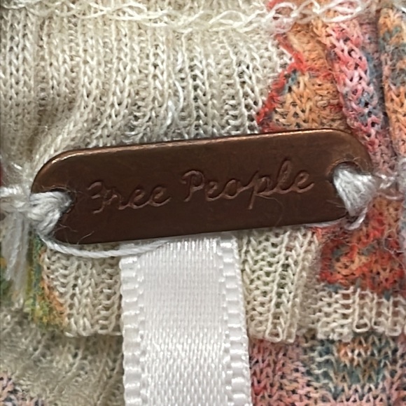 Free People Boho Floral Patchwork Sheer Peasant Cottagecore Mini Dress Small - Picture 11 of 16